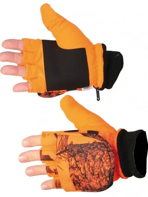 Neue Kollektion Somlys Handschuhe Fäustling Fleece, Orange Camou, G 8.5